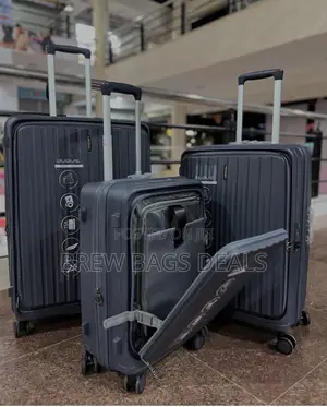 Premium Quality 3set Bubule Zip Expansion Front Zip Traveling Bag.