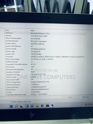 Laptop HP EliteBook 840 G6 8GB Intel Core i5 SSD 256GB