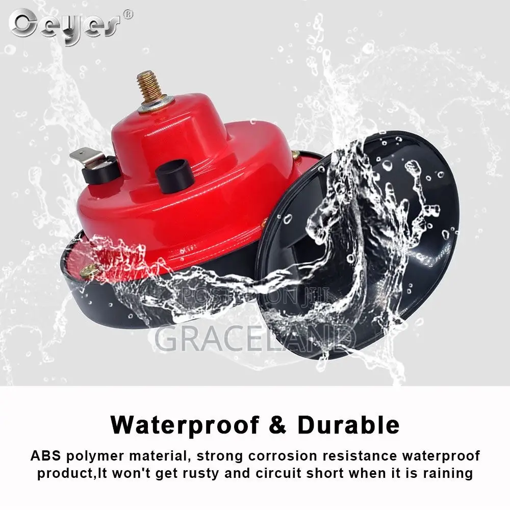 2x 300 Db Super Loud Horn Snail for Truck or Car