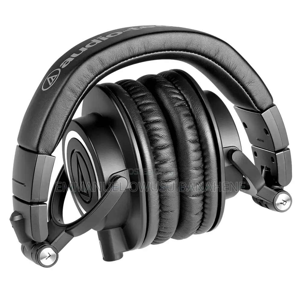 Audio-Technica Ath-M50x Professional Studio Monitor Headphones, Black