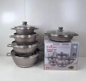 Unique 10-Piece Granite Non-Stick Cookware Set