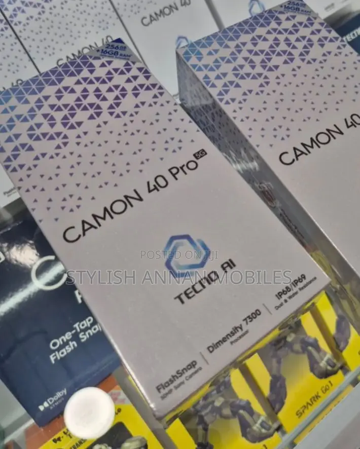 New Tecno Camon 40 Pro 5G 256 GB Gray