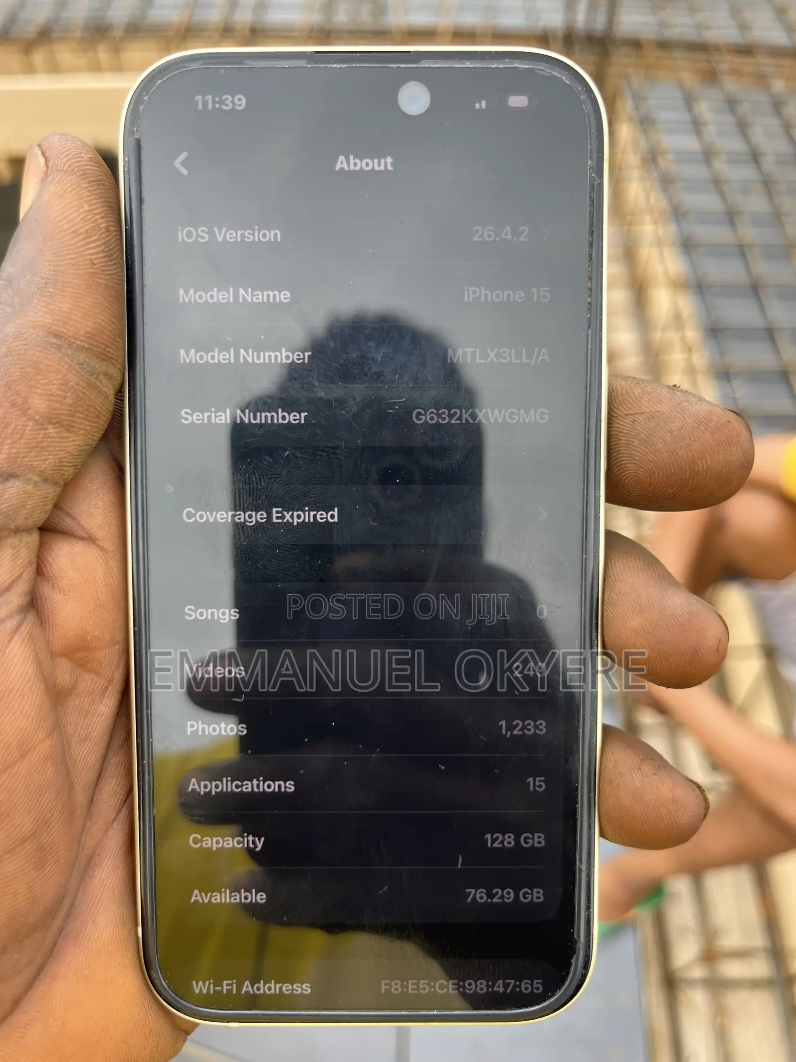 Apple iPhone 15 128 GB Yellow