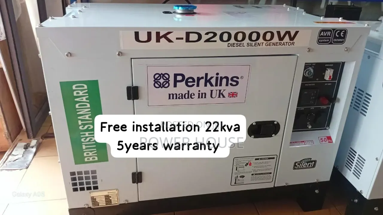 Perkins 22kva Diesel Generator –Reliable Backup Power Available 22kva