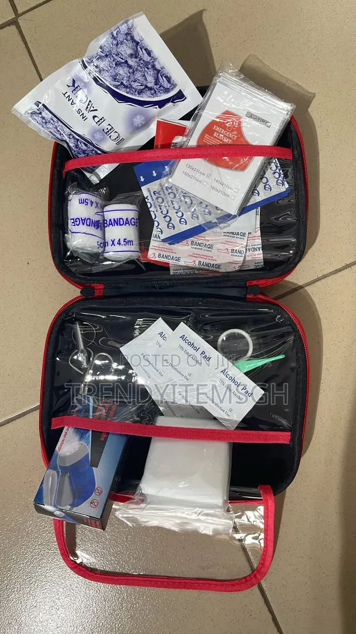 Portable First Aid Kit Compact Emergency Medical Storage Supply