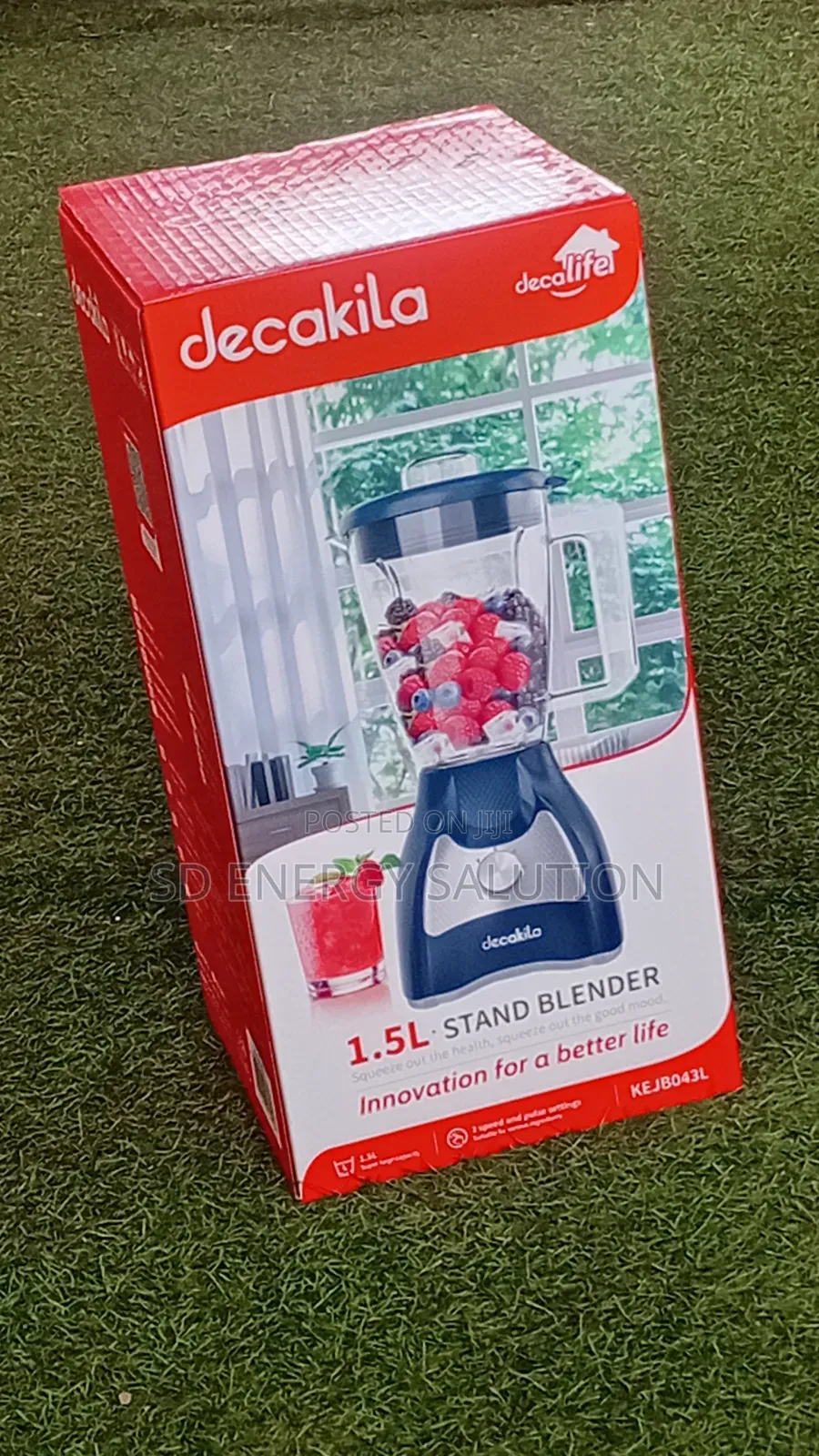 Decakila 1.5l High-Speed Stand Blender for Smoothies Juices