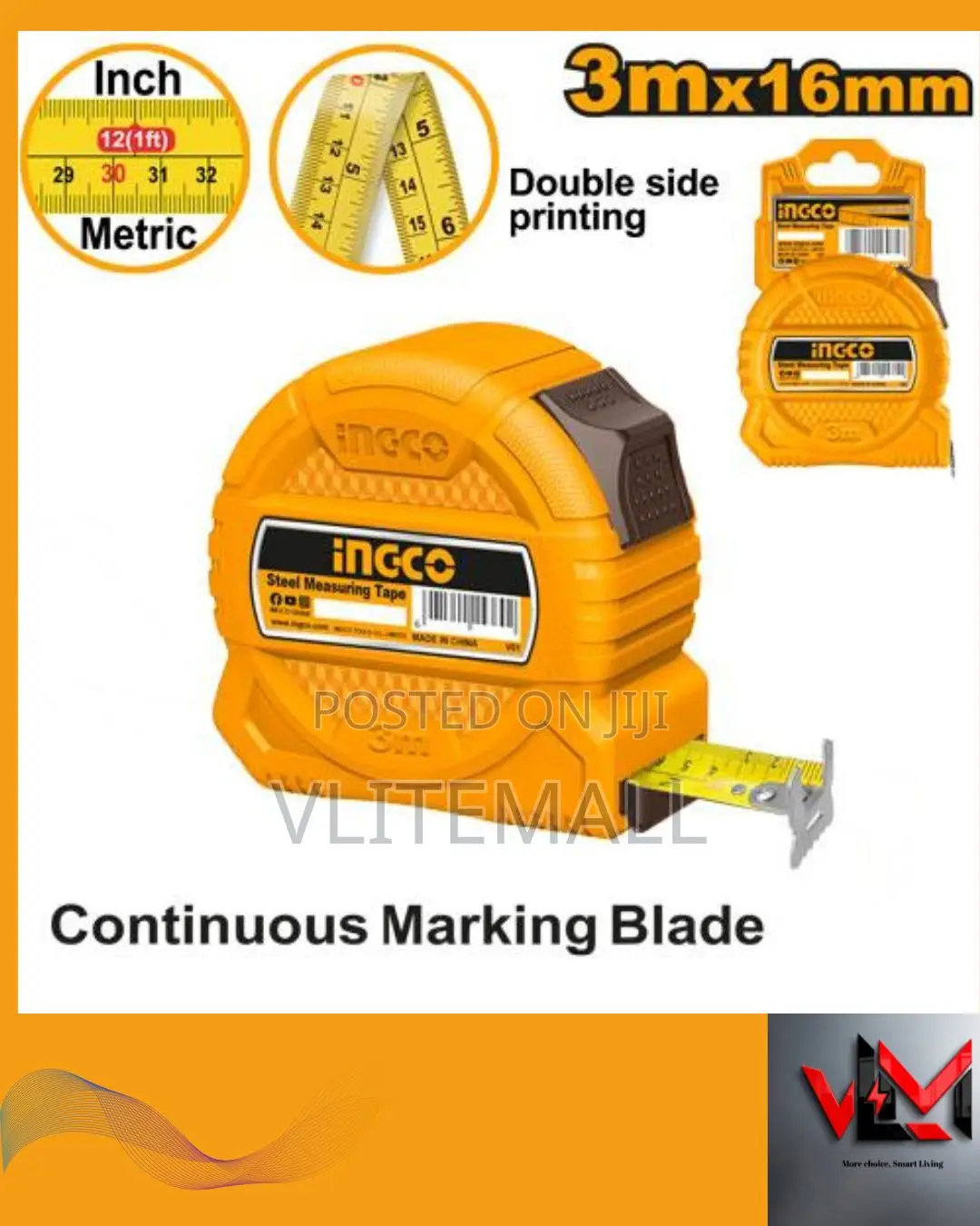 Ingco Steel Measuring Tape Hsmt39316