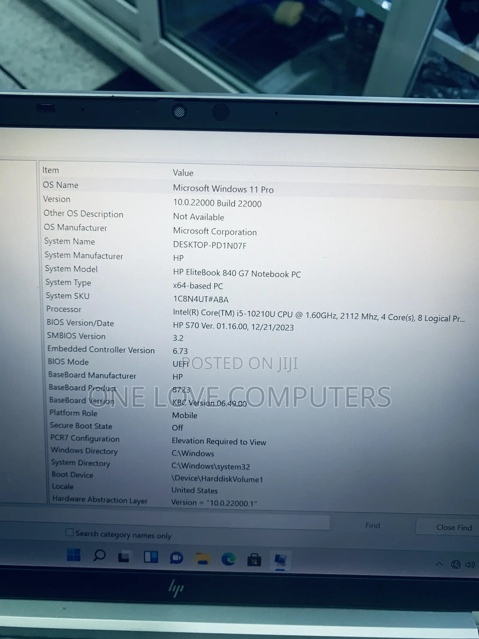 Laptop HP EliteBook 840 G7 16GB Intel Core i5 SSD 256GB