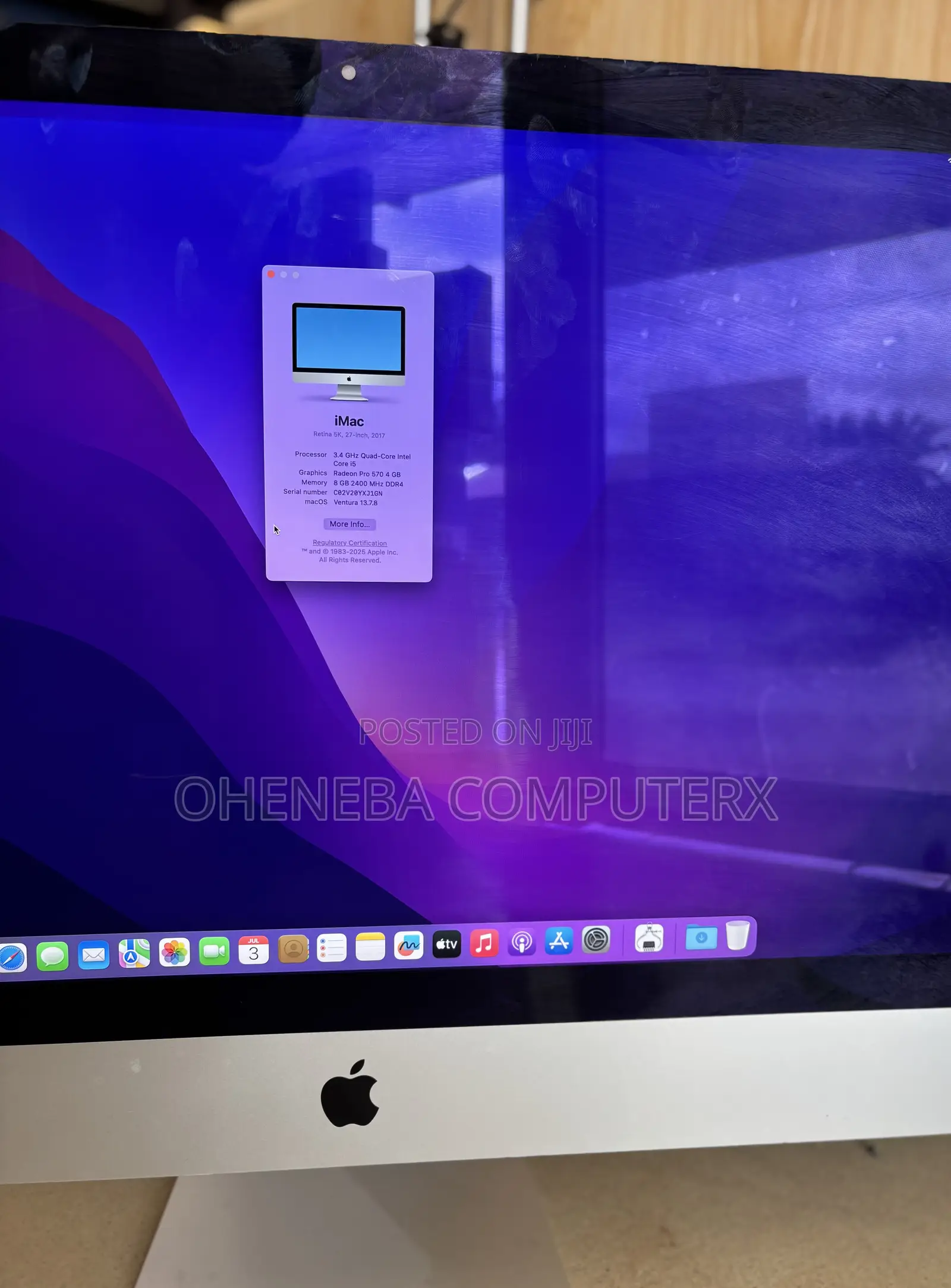 Desktop Computer Apple iMac 8GB Intel Core i5 SSD 2T