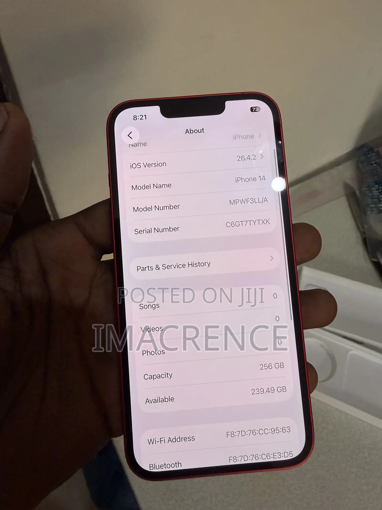Apple iPhone 14 256 GB Red