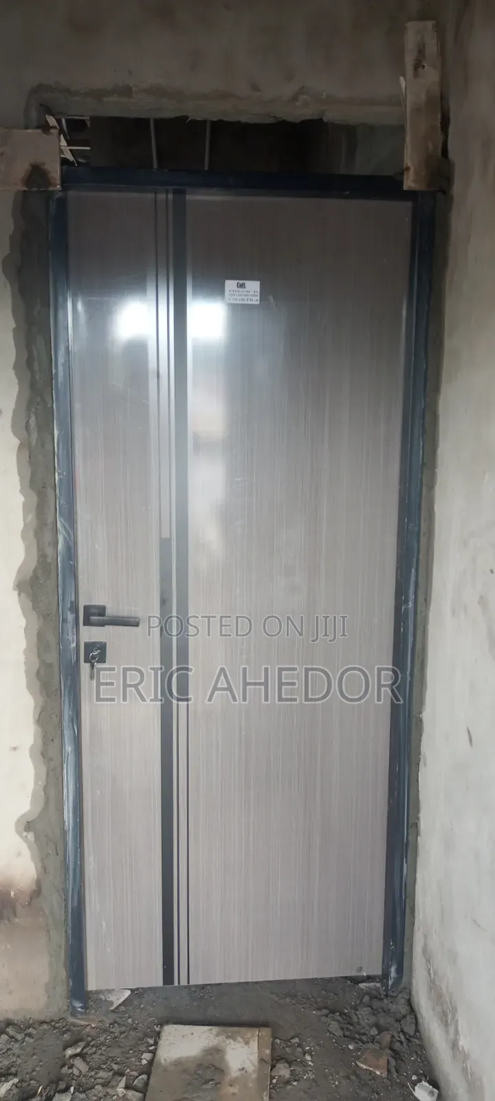 Steel Wood Door for Bedroom, Kitchen Etc With Accessories
