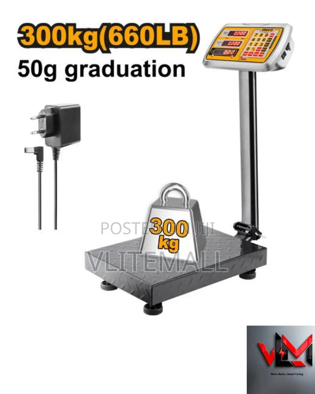 Ingco Electronic Scale 220-240v 50/60hzmax Weight:300kg Hesa33003