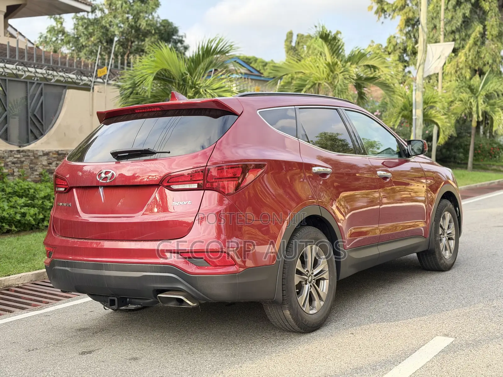 Hyundai Santa Fe SE AWD 2017 Burgundy