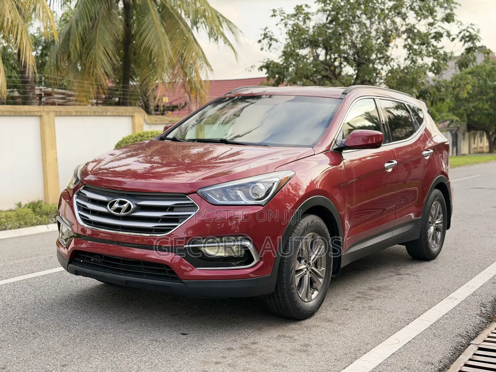 Hyundai Santa Fe SE AWD 2017 Burgundy