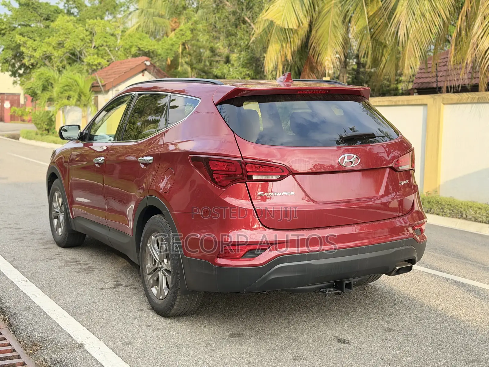 Hyundai Santa Fe SE AWD 2017 Burgundy