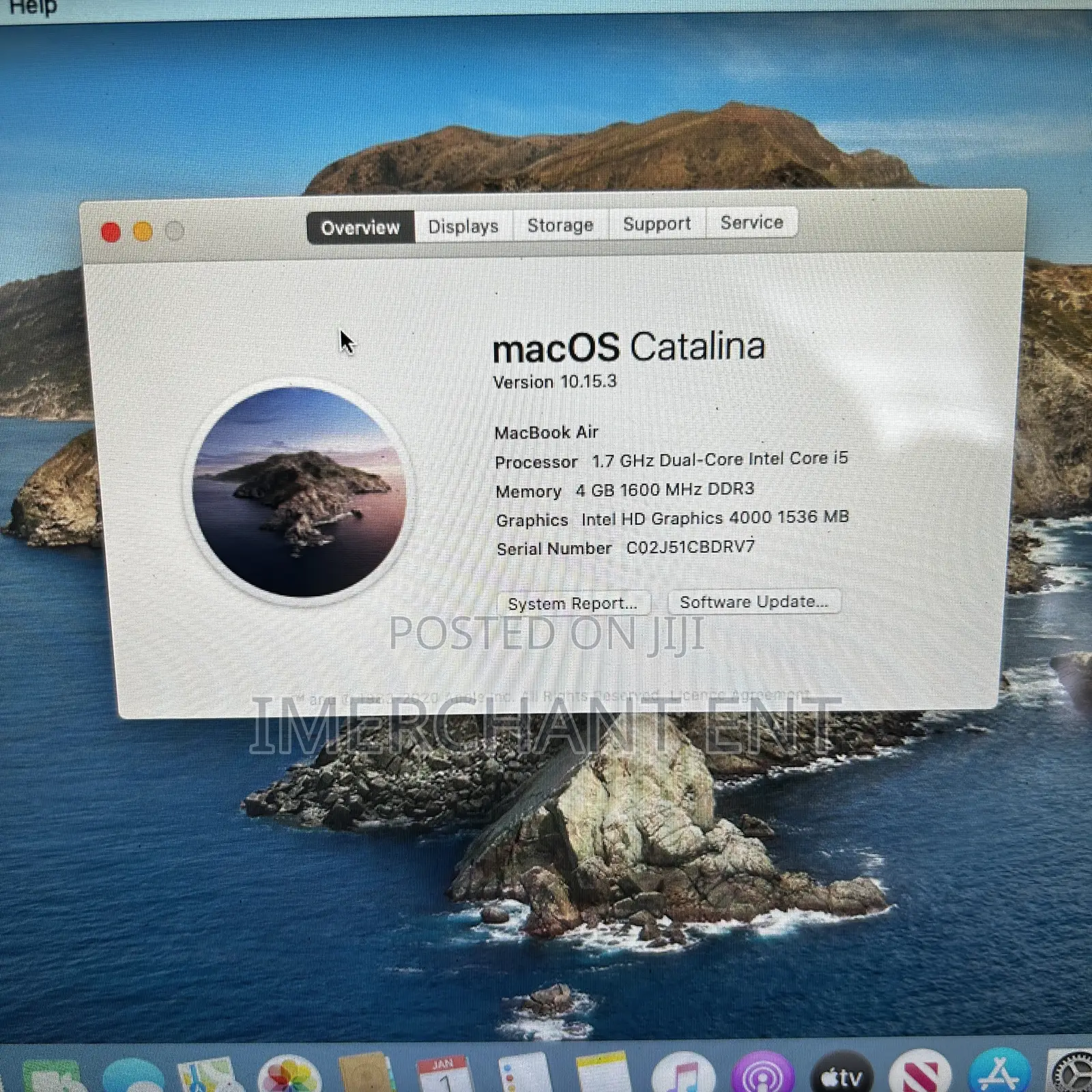 Laptop Apple MacBook Air 2012 4GB Intel Core i5 SSD 128GB