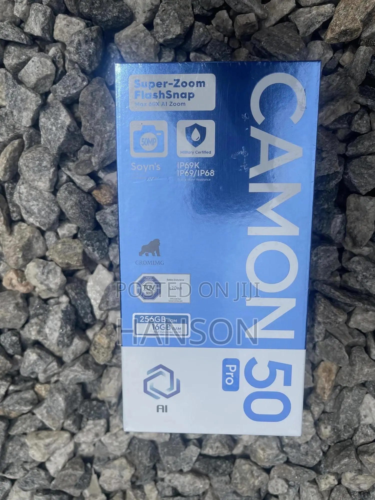 New Tecno Camon 50 Pro 256 GB Black