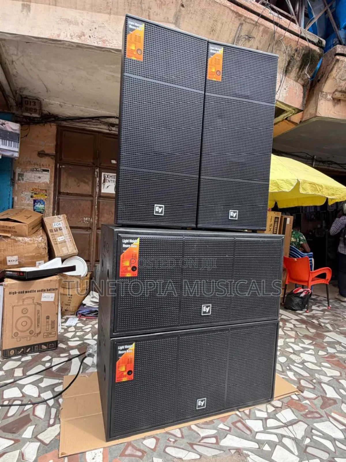 Ev Full Range, Double Bass Complete Amplifier Rack Set