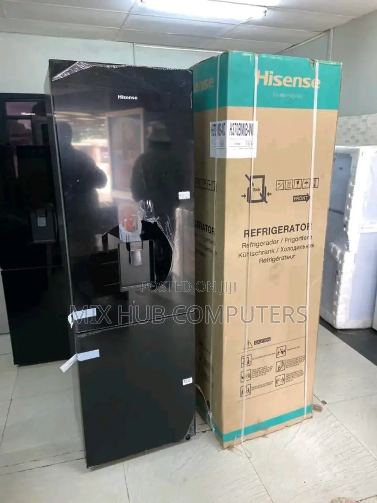 Black Hisense Fridge