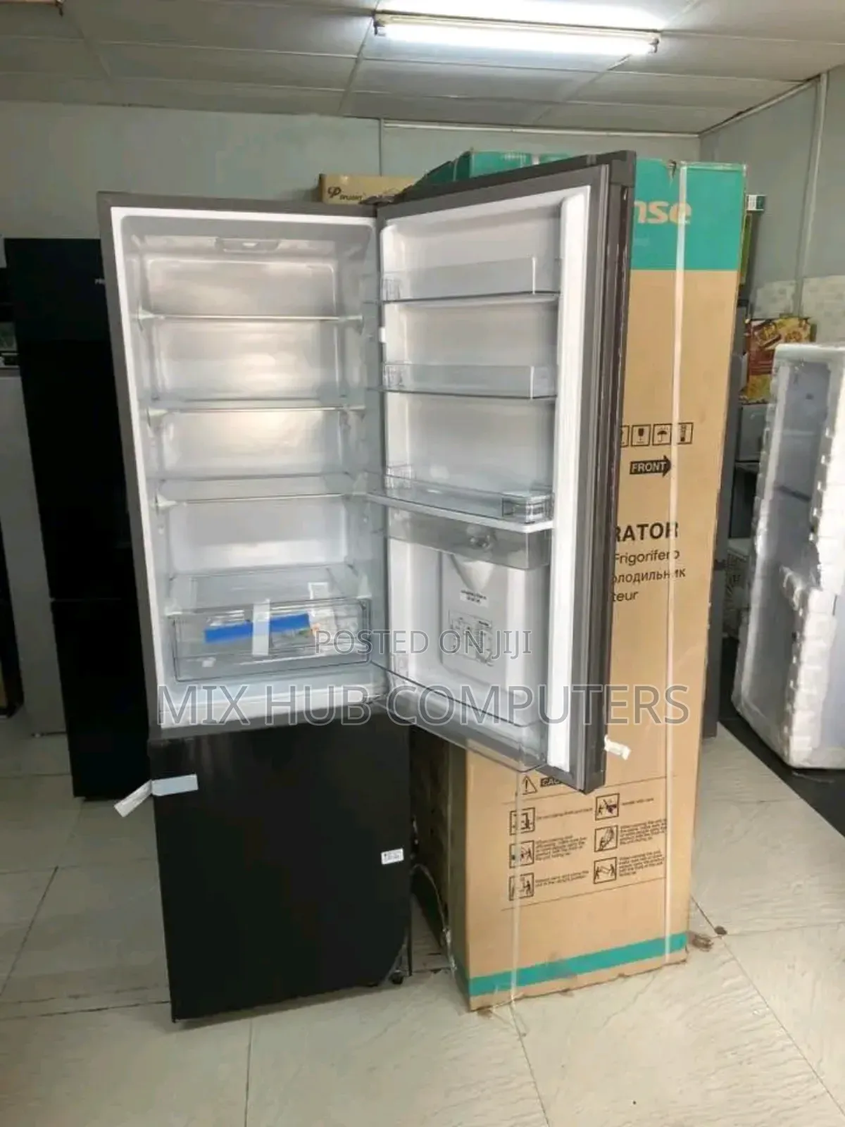 Black Hisense Fridge