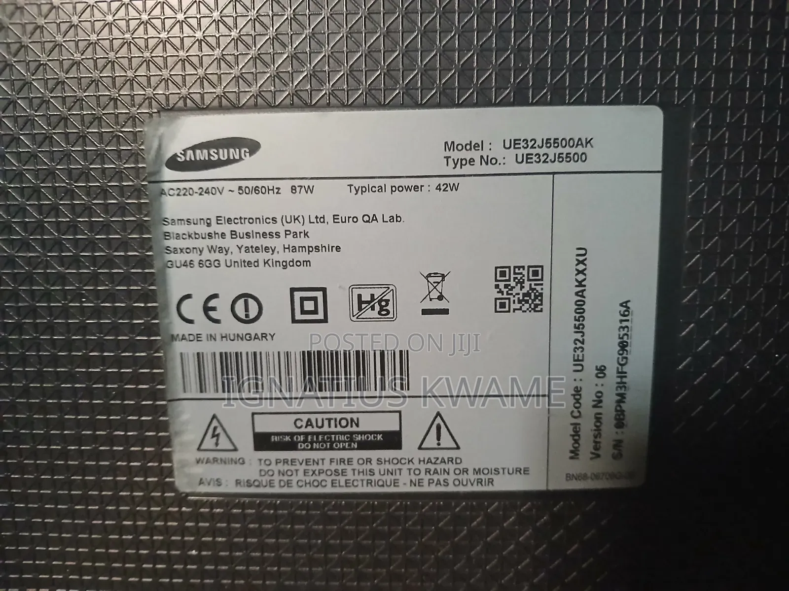 Home Used 32" Samsung Smart Tv