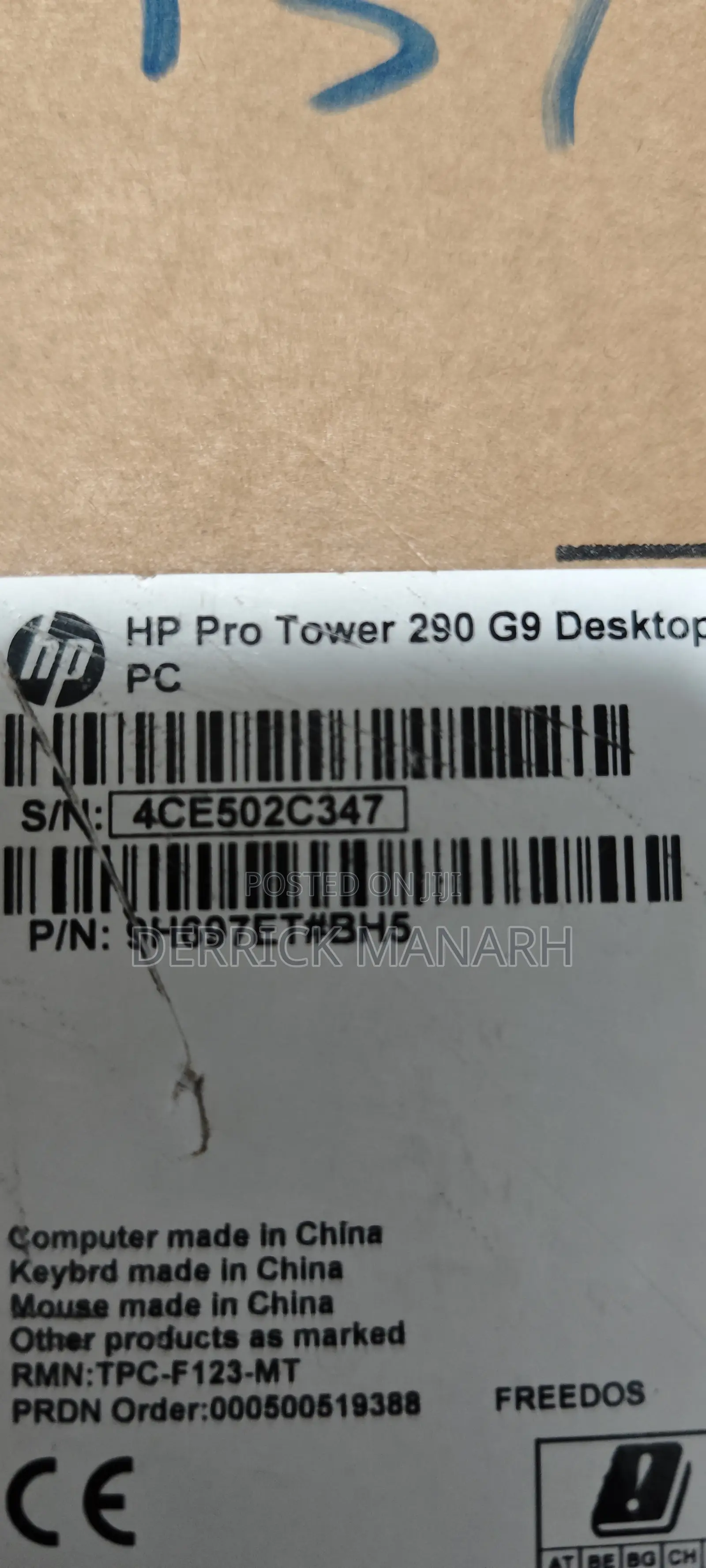 New Desktop Computer HP 290 G9 8GB Intel Core i5 SSD 512GB