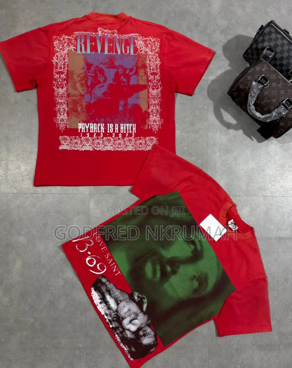 Chrome Hearts / Streetwear Graphic T-Shirt (Black Red)