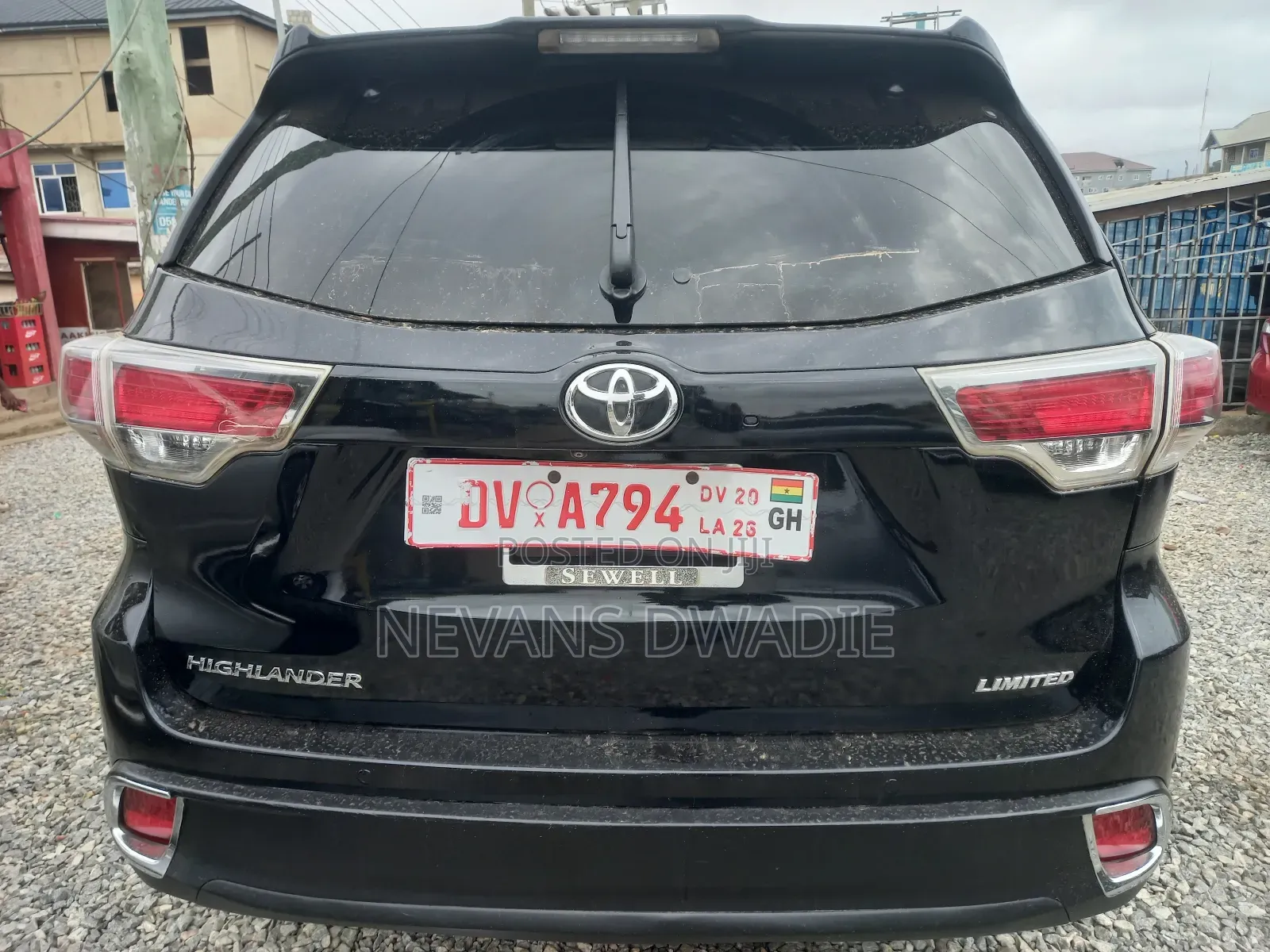 Toyota Highlander Limited V6 4x4 (3.5L 6cyl 6A) 2016 Black