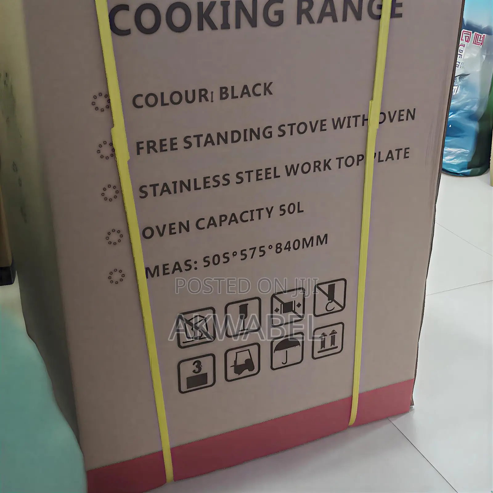 4 Gas Burner Cooker + Oven - Stainless Steel Cooking Range 50l Oven