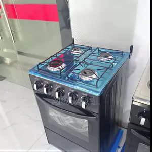 4 Gas Burner Cooker + Oven - Stainless Steel Cooking Range 50l Oven