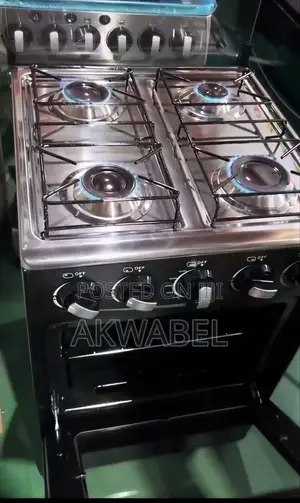 4 Gas Burner Cooker + Oven - Stainless Steel Cooking Range 50l Oven
