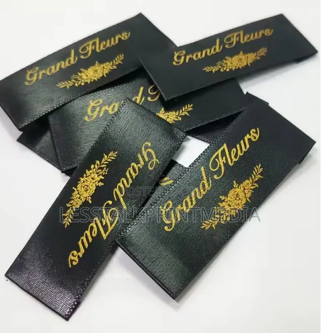 Woven Labels Printed Satin