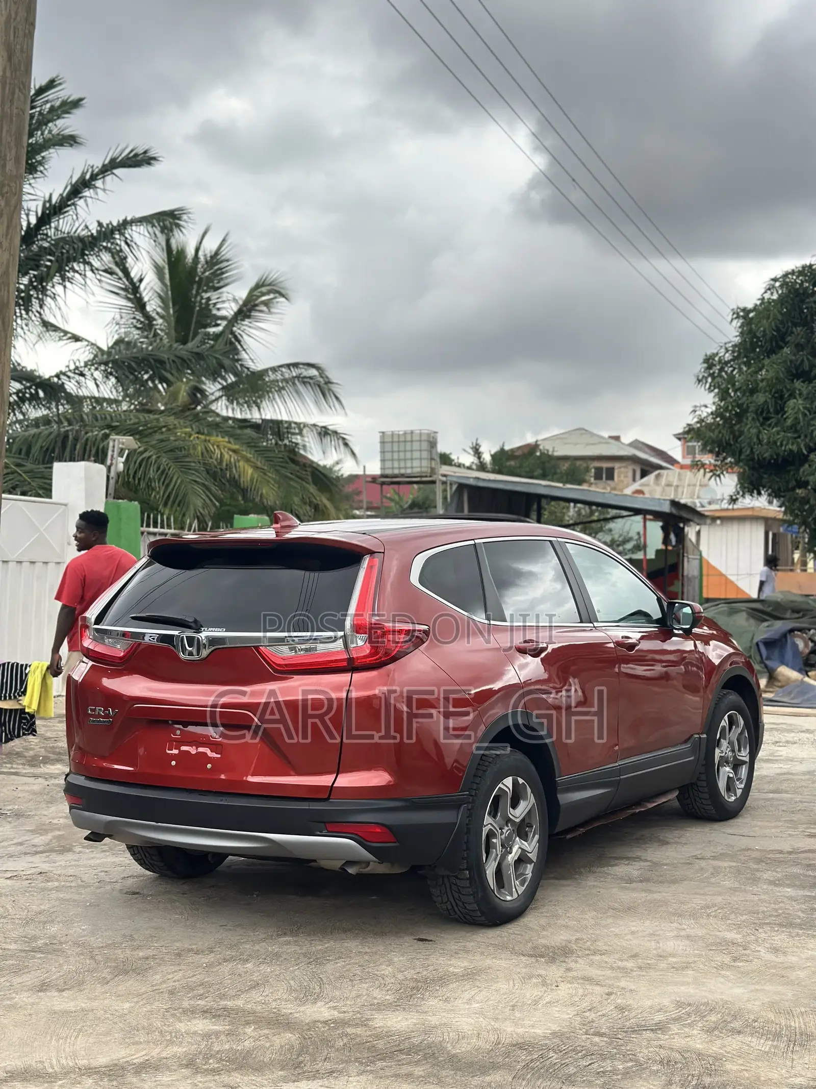 Honda CR-V EX-L 4dr SUV AWD (1.5L 4cyl CVT) 2017 Red