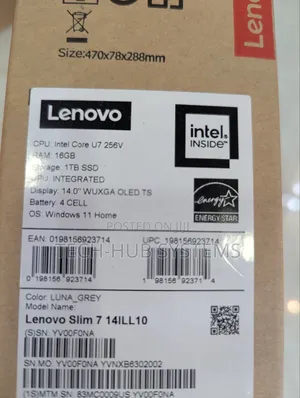 New Lenovo IdeaPad 5 Slim 13th Gen i7 16GB Intel Core Ultra 7 SSD 1T