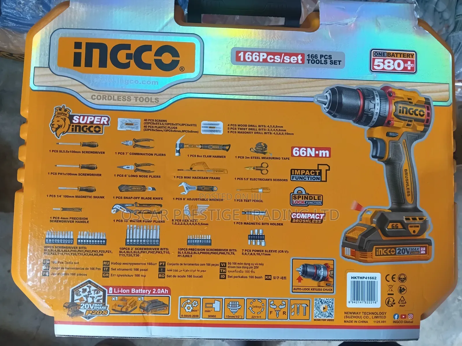 Cordless Drilling Machine Plus Tools Set