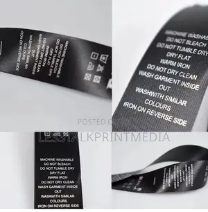 Woven Labels Printed Satin