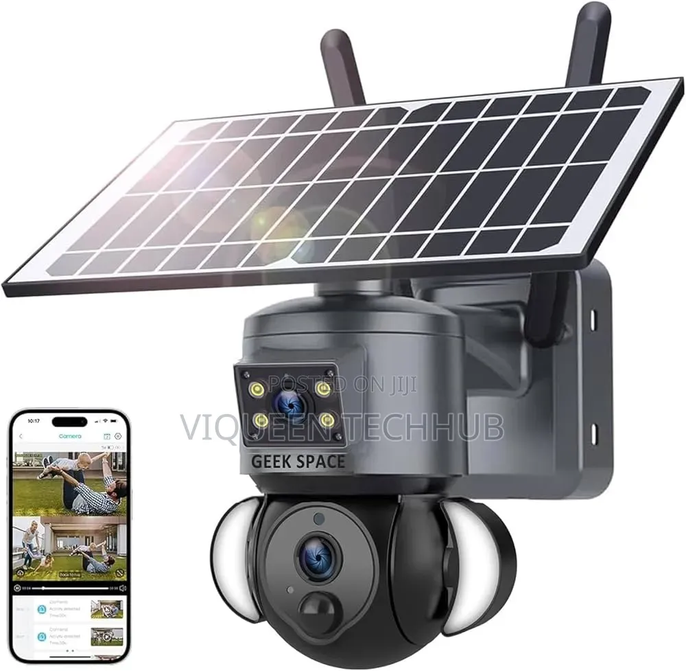 Dual Lense Linkage Ai Solar Battery Camera