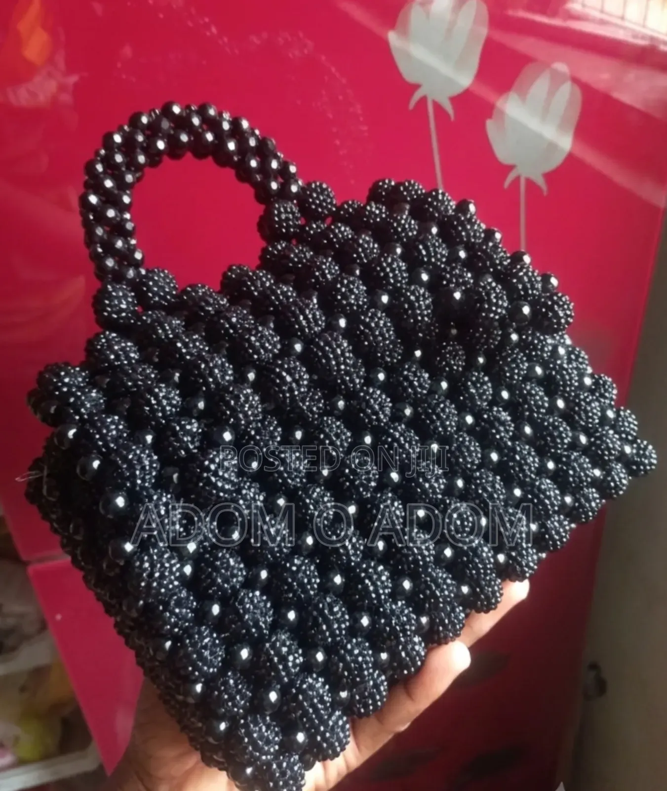 Handmade Beaded Berry Bag