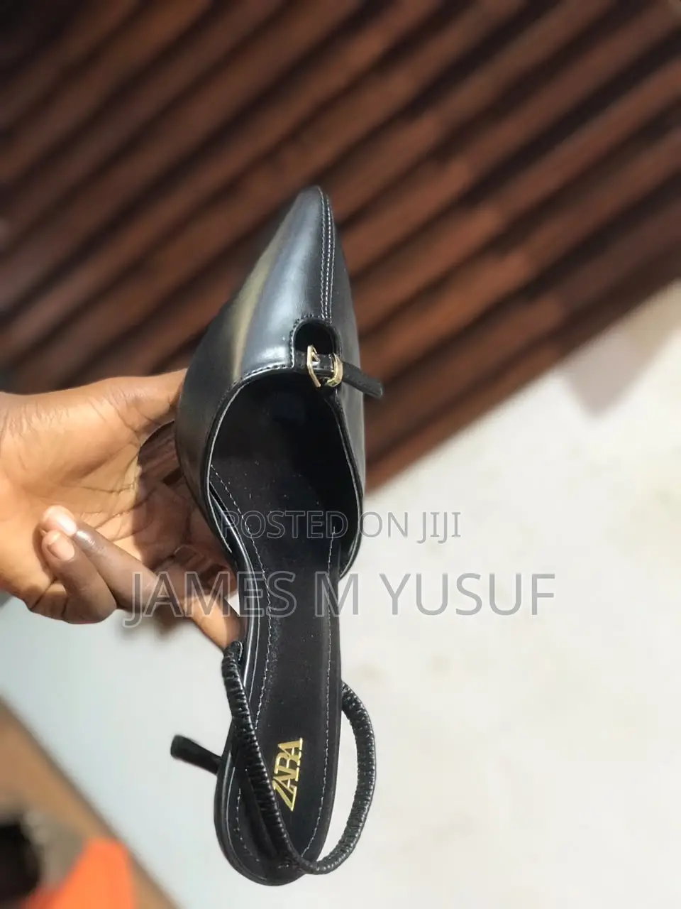 Original Zara Short Heel Cover Sandals