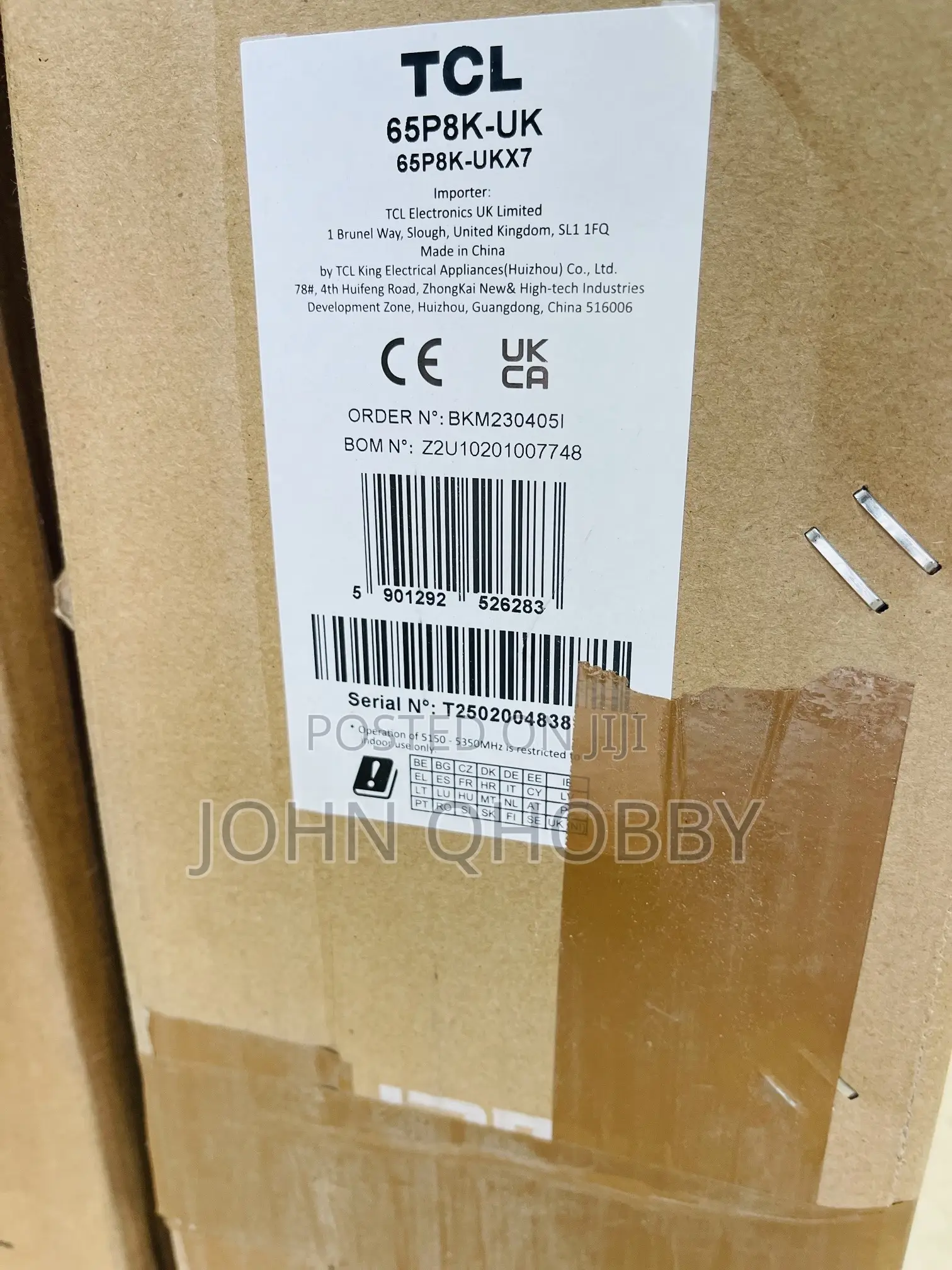 Brand New Premium 2025 TCL Q-Led 65p8k 