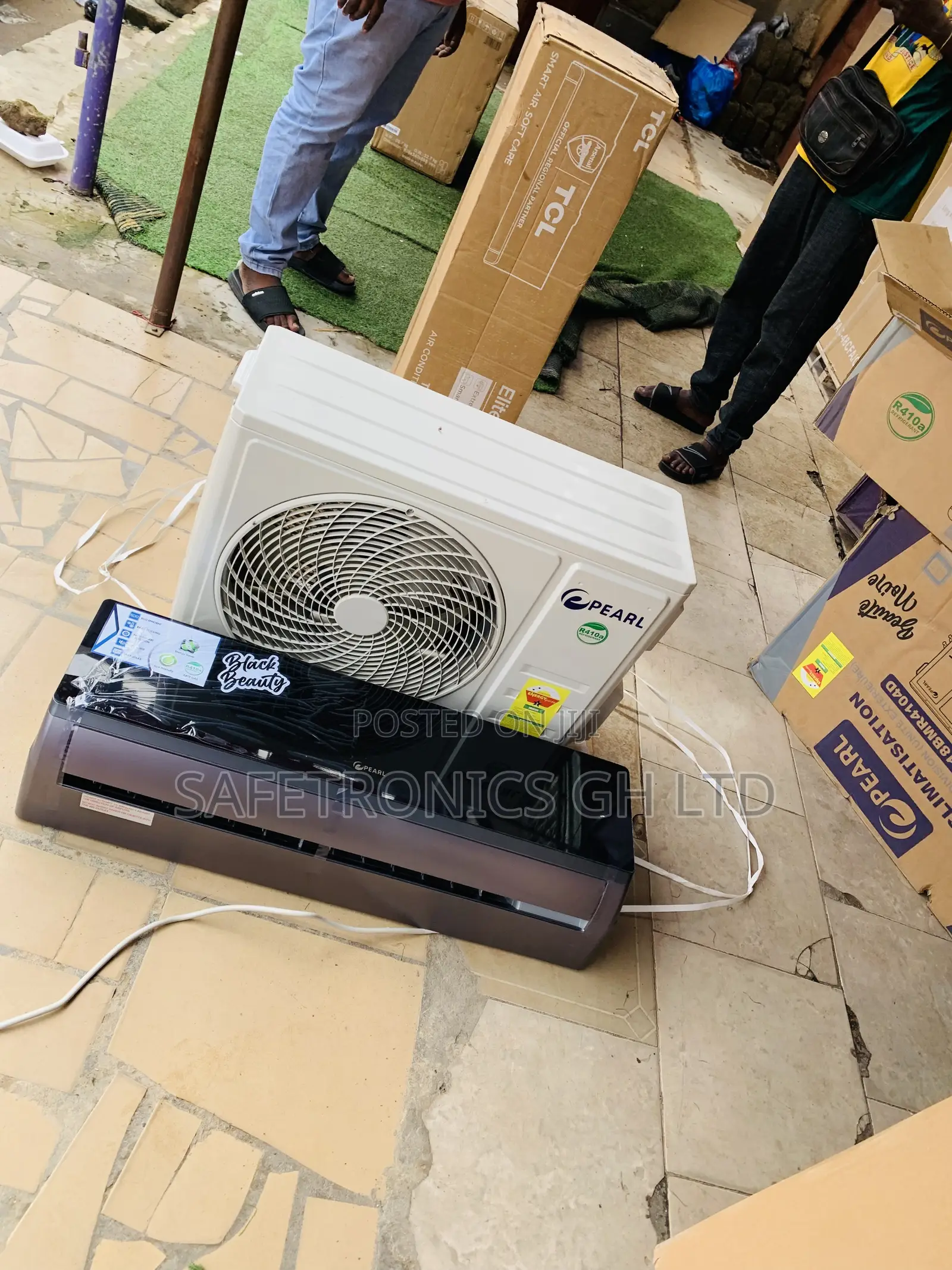 Super Quality Pearl 2.0hp Black Glass Mirror Air Conditioner