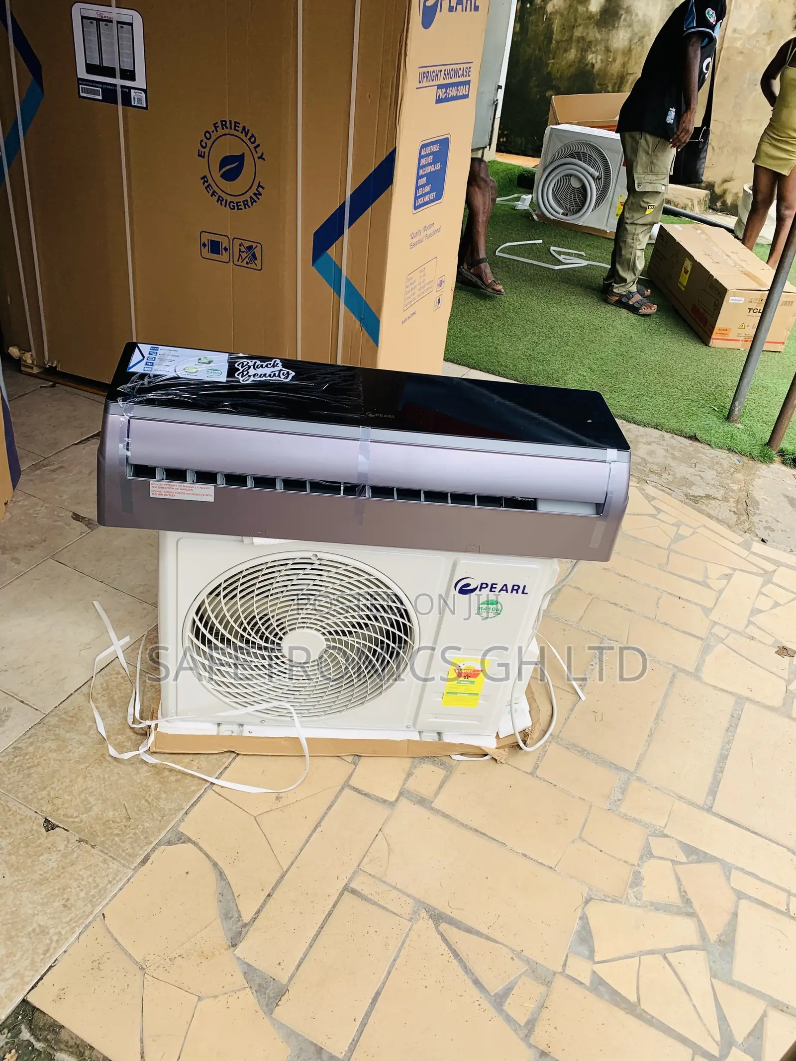New Design Pearl 2.0hp Black Glass Mirror Air Conditioner