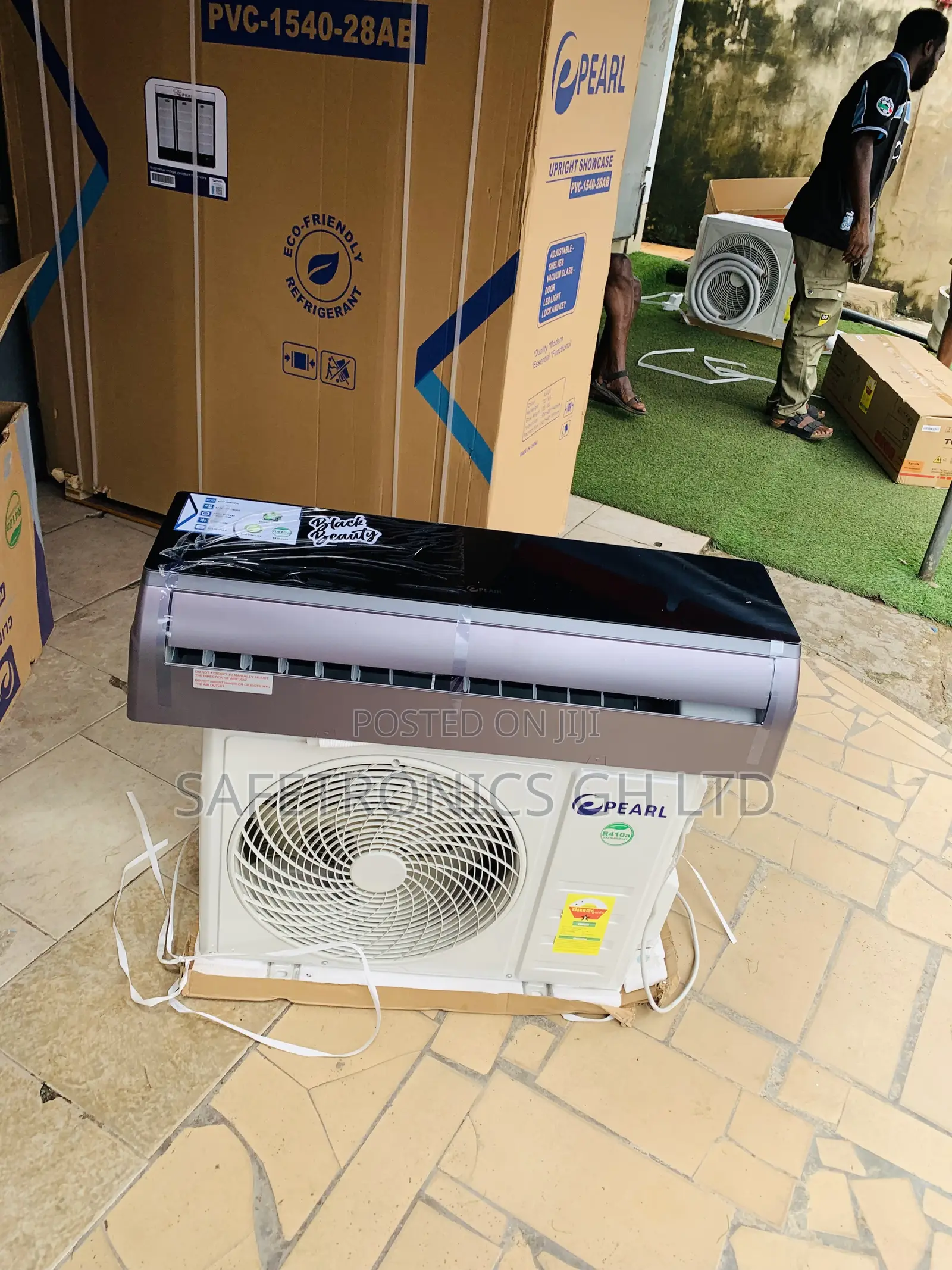 New Design Pearl 2.0hp Black Glass Mirror Air Conditioner
