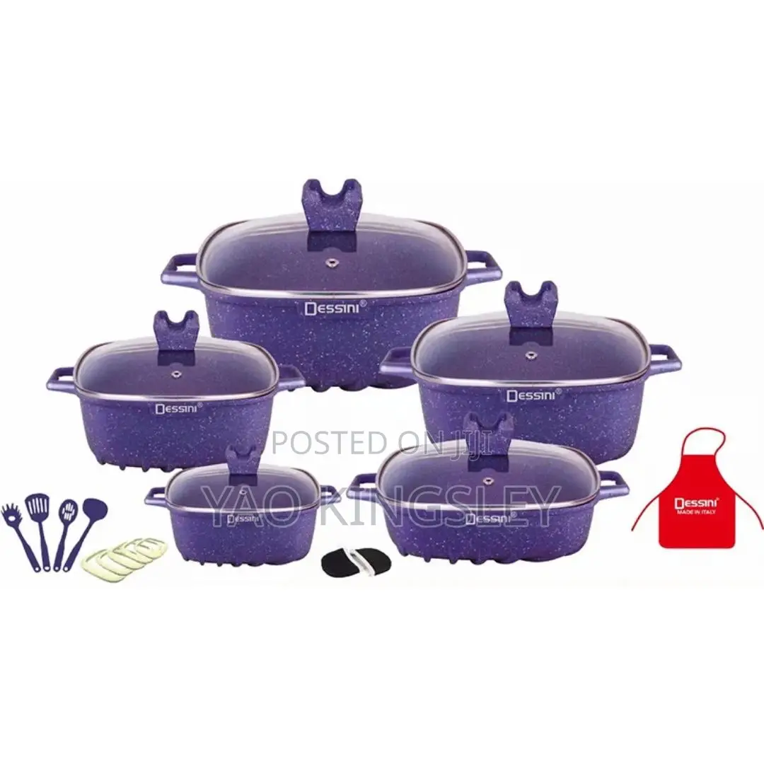 Dessini5-Piece Granite Non-Stick Cookware Set
