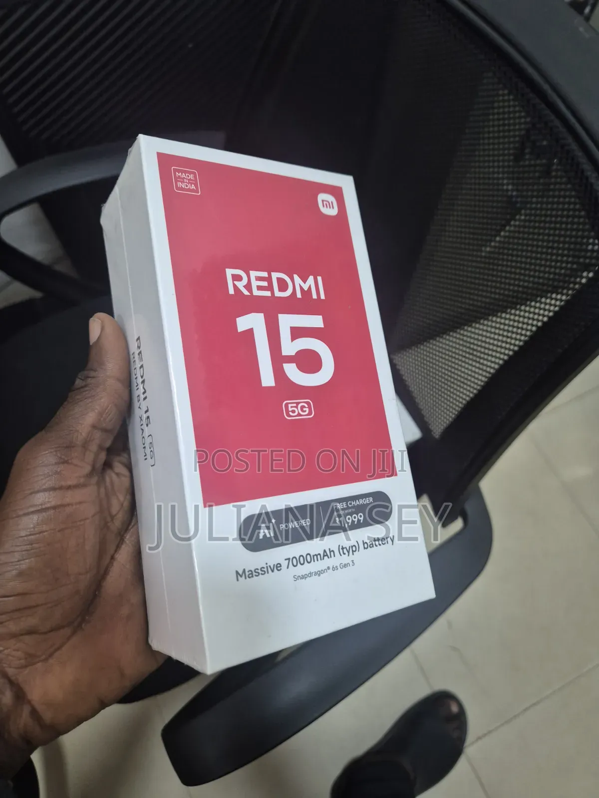 New Xiaomi Redmi 15 5G 256 GB Black
