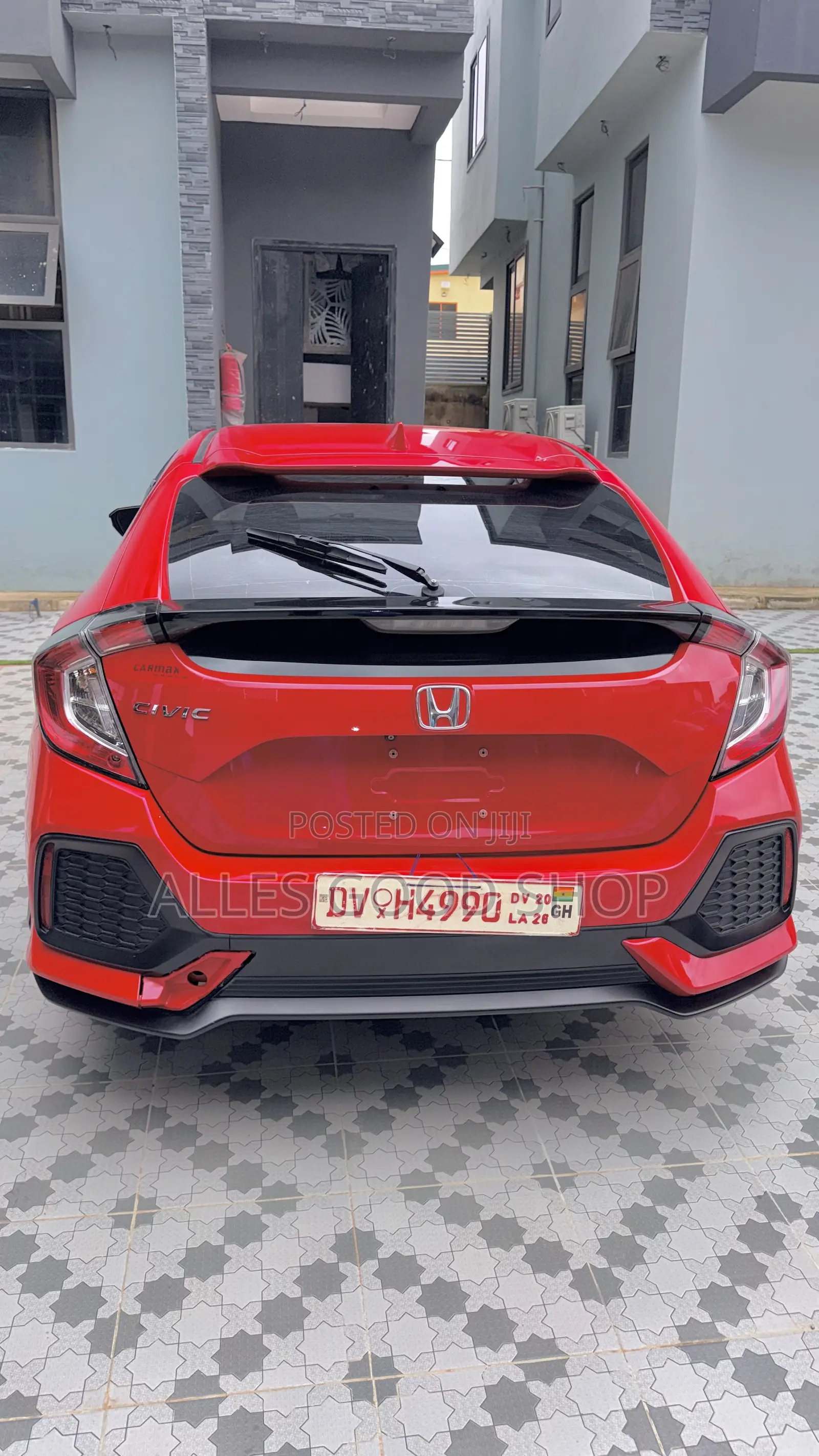 Honda Civic EX-L w/Navi 4dr Hatchback (1.5L 4cyl) 2017 Red