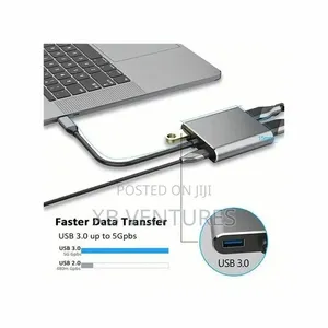 4-in-1 Adapter Type-C Hub Pd100w+Usb3.0+Hdmi+Vga