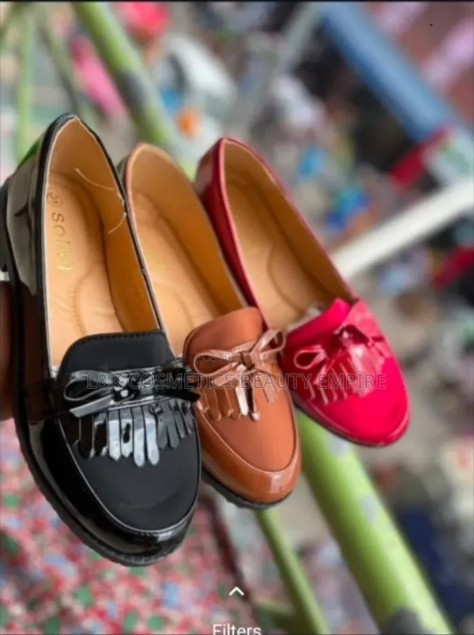 Low Heeled Patent Tassel Loafer Shoe