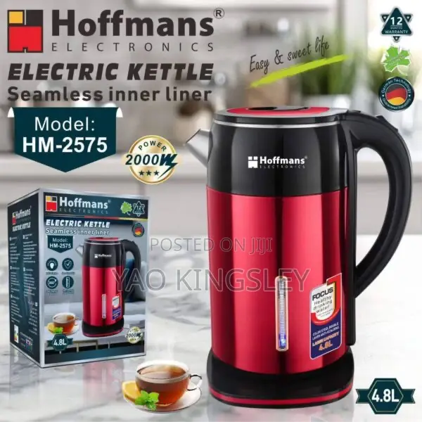 Hoffmans 4.8l Extra-large Stainless Steel Electric Kettle