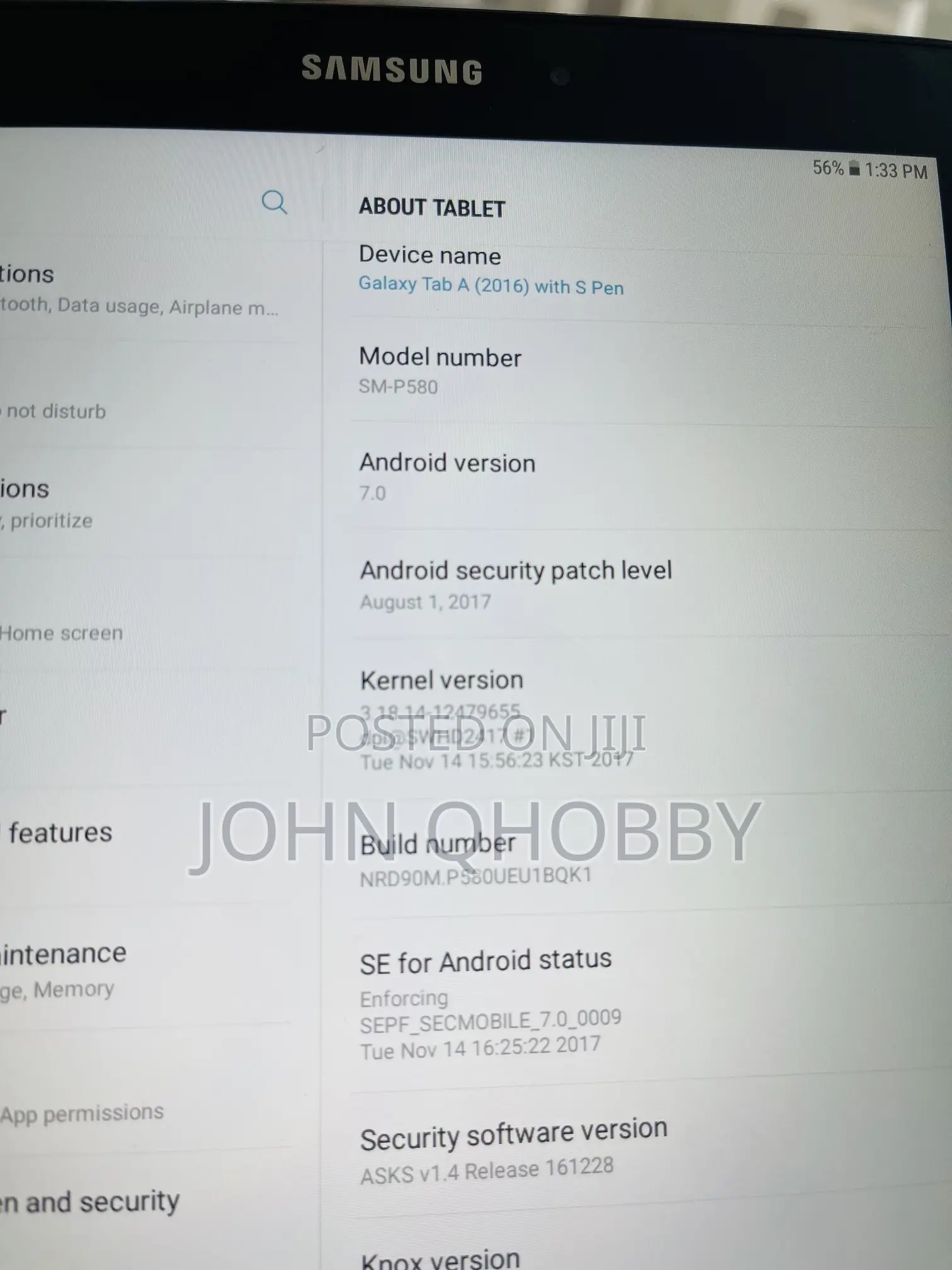 Samsung Galaxy Tab A 10.1 & S Pen (2016) 16 GB Black